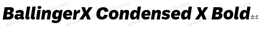 BallingerX Condensed X Bold字体转换